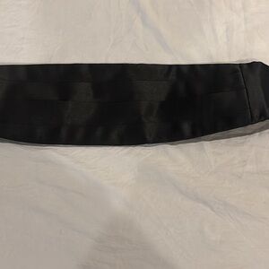 Black Satin Cummerbund Belt